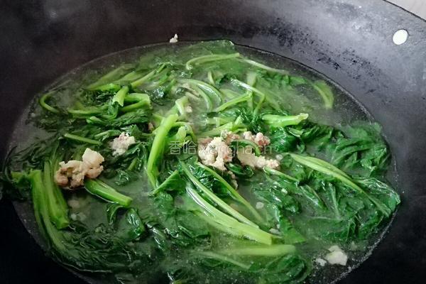 肉末青菜汤的做法图解5