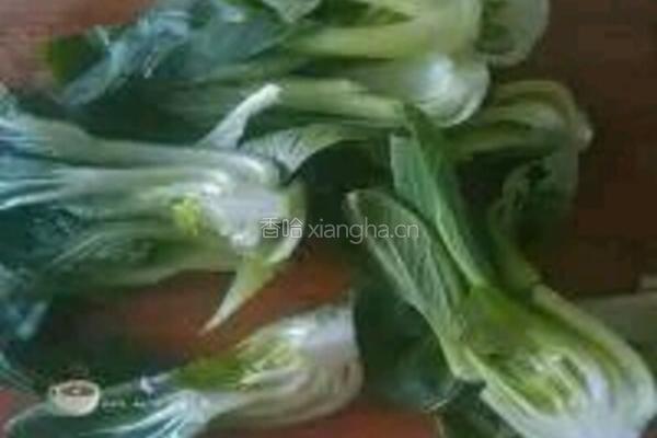 香菇青菜的做法图解2