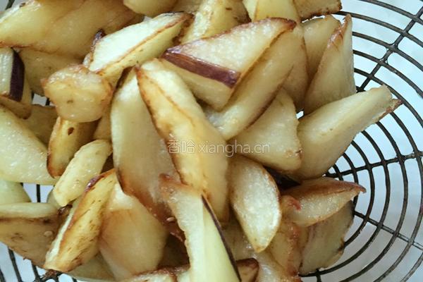 香菇茄子炒肉丁的做法图解4
