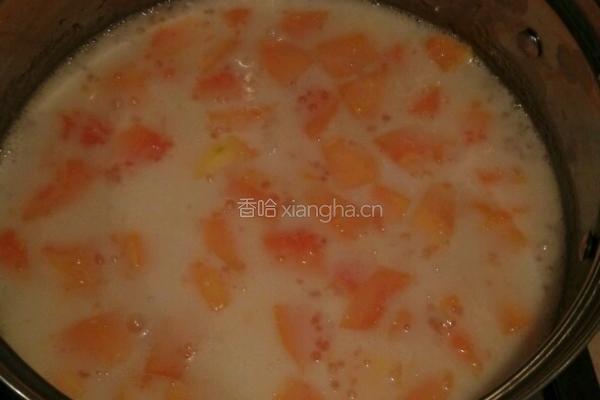 木瓜西米露的做法图解6