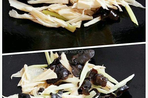 芹菜黑木耳腐竹肉片的做法图解10