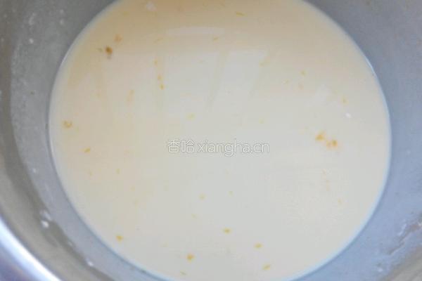 黄桃果肉夹心蛋挞的做法图解5