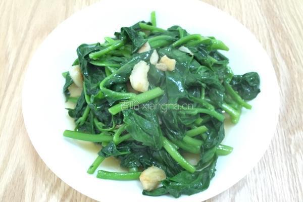 蒜香蚕菜的做法图解8
