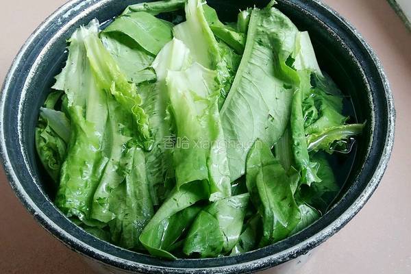 蒜蓉油麦菜的做法图解1