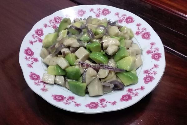 牛油果菌菇炒鸡胸肉的做法图解14
