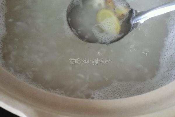 砂锅煲皮蛋瘦肉粥的做法图解5