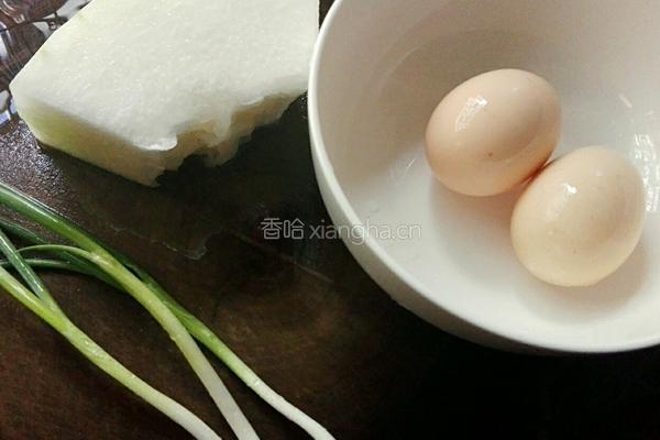 冬瓜鸡蛋汤面的做法图解1