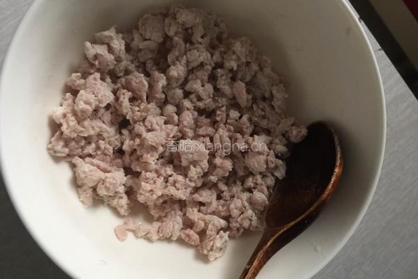 香菇油菜瘦肉粥的做法图解3
