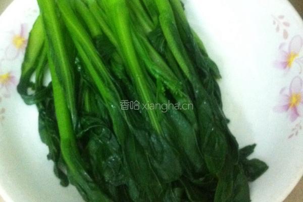 葱油菜心的做法图解4