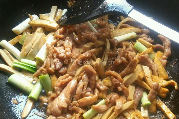 私房菜：素鸡炒肉丝的做法图解9