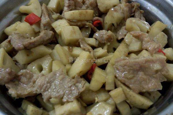 藕丁肉片的做法图解4