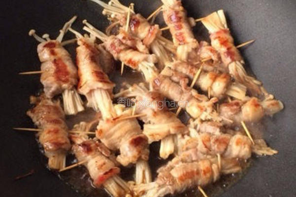 五花肉卷金针菇的做法图解5