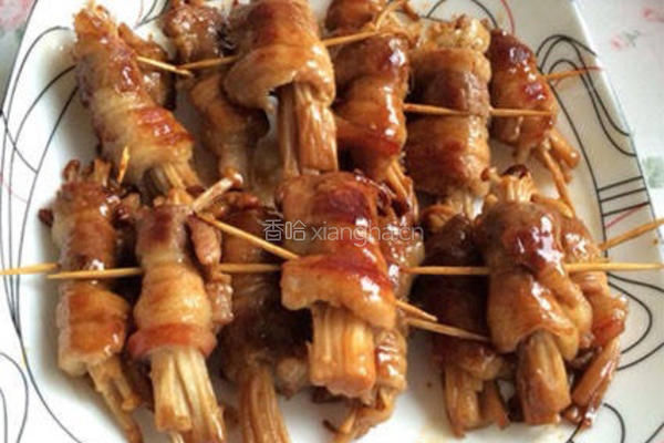 五花肉卷金针菇的做法图解7