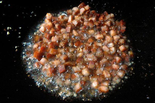 叉烧包菜炒饭的做法图解5