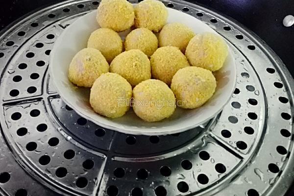 蒸香芋丸子的做法图解2