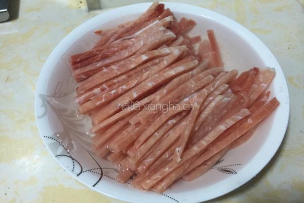 香辣肉丝的做法图解1