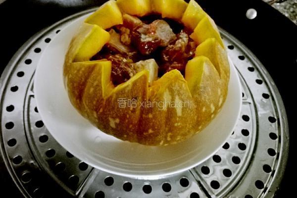 南瓜蒸排骨的做法图解5