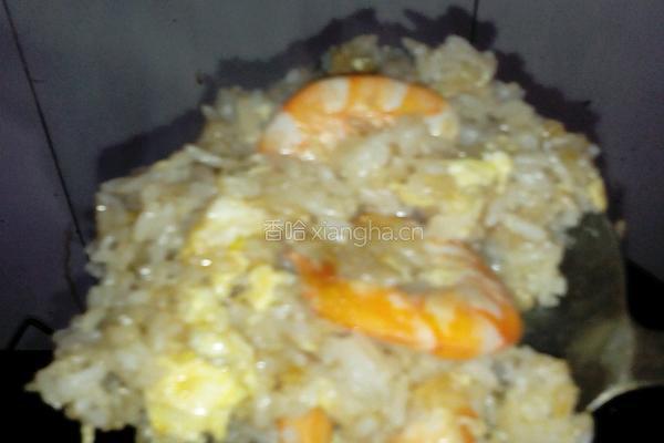 虾仁蛋炒饭的做法图解5
