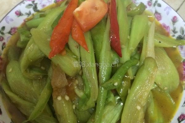 清炒白芋梗