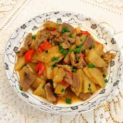 凉薯炒肉片的做法[图]