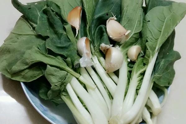 蒜蓉小白菜的做法图解1
