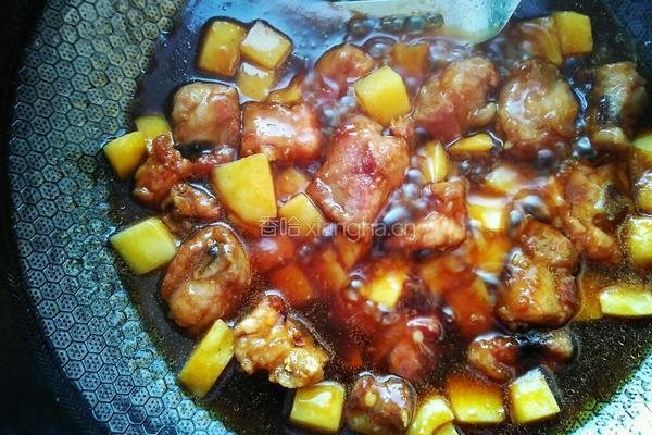 糖醋土豆炖排骨的做法图解11