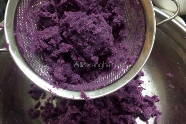 紫薯冰皮月饼的做法图解1