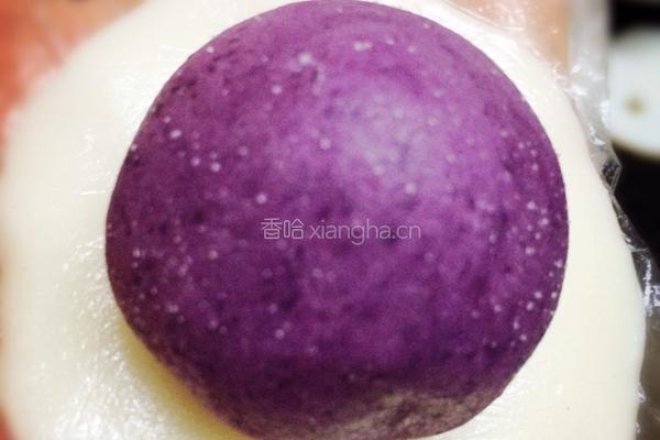紫薯冰皮月饼的做法图解3