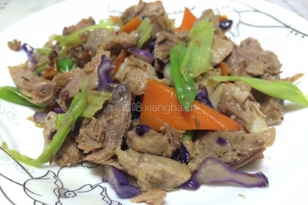 小炒拆骨肉的做法图解6