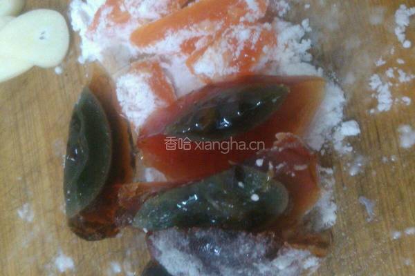 鲜虾金银蛋浸萝卜苗的做法图解5