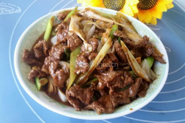 大葱爆牛肉的做法图解6
