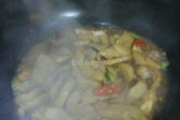 素面筋炒五花肉的做法图解8