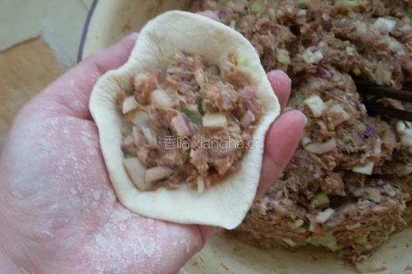 洋葱羊肉包子的做法图解4