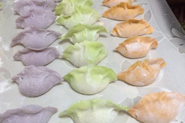 蔬菜汁饺子的做法图解8