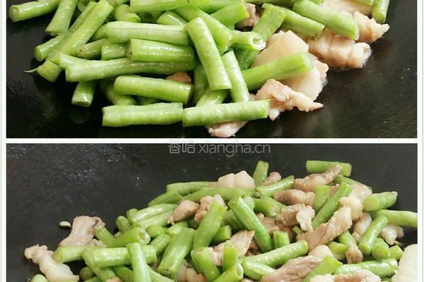 豇豆炒肉的做法图解6