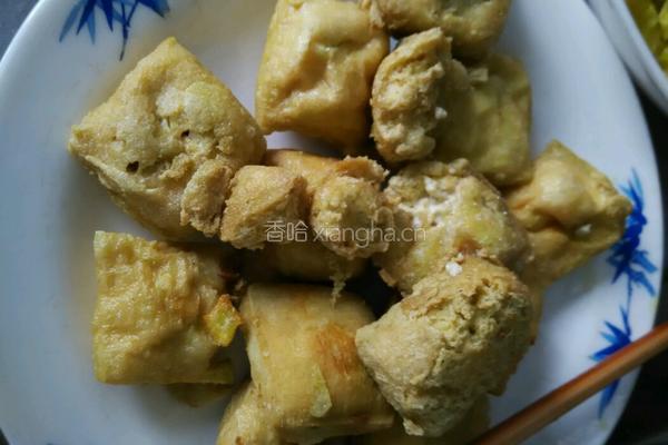 油煎臭豆腐的做法图解4