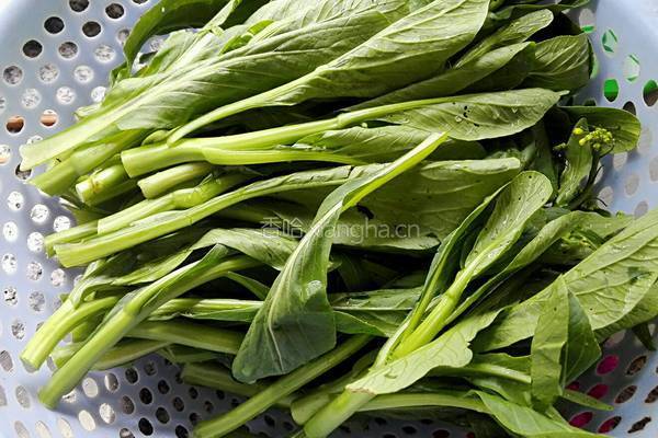 肉末菜心的做法图解3