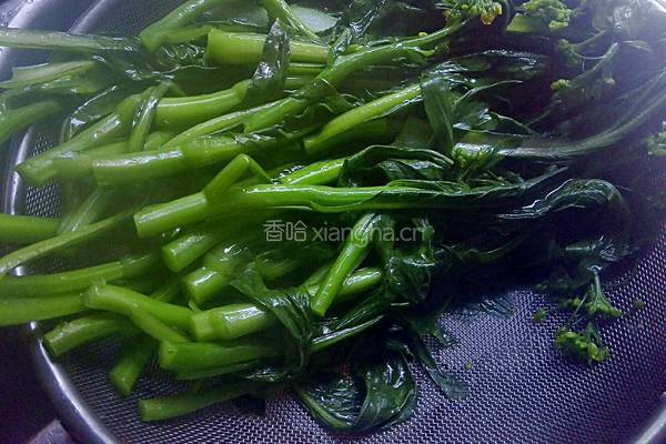 肉末菜心的做法图解6