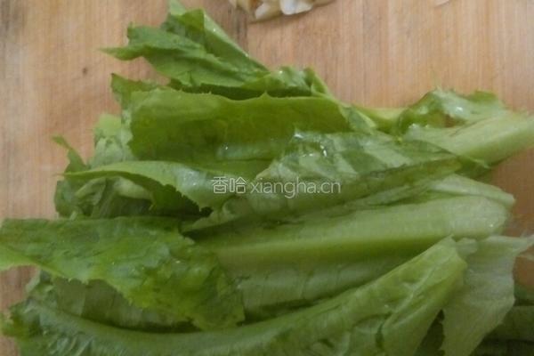 蒜蓉油麦菜的做法图解1