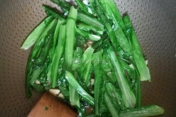 蒜蓉油麦菜的做法图解4