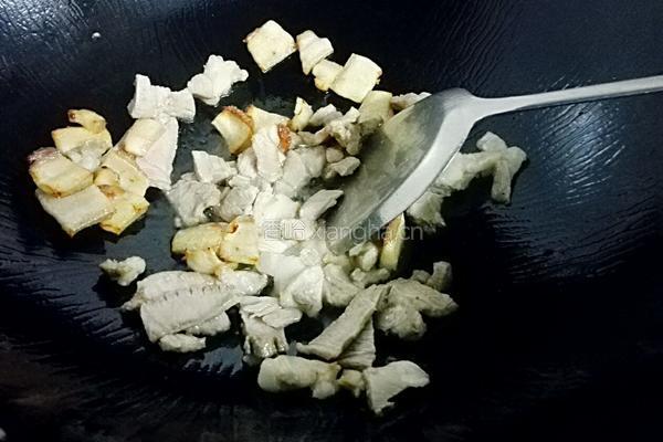 豆角炒猪肉的做法图解4