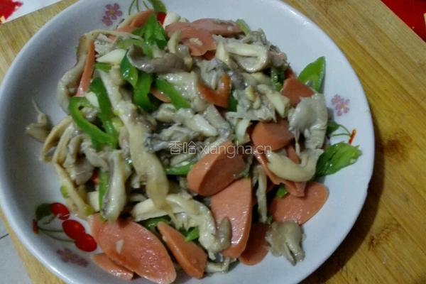 平菇炒火腿