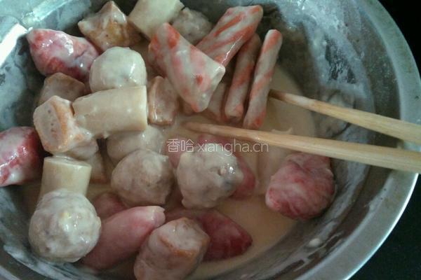 炸鱼丸配小饼的做法图解4