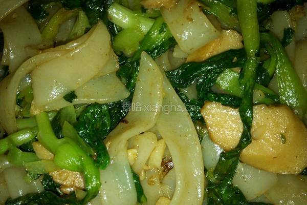 青菜炒河粉