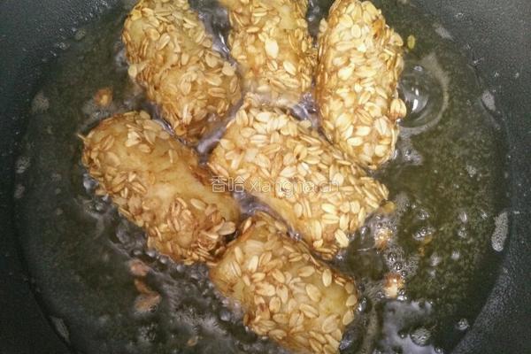 炸燕麦香蕉卷的做法图解7