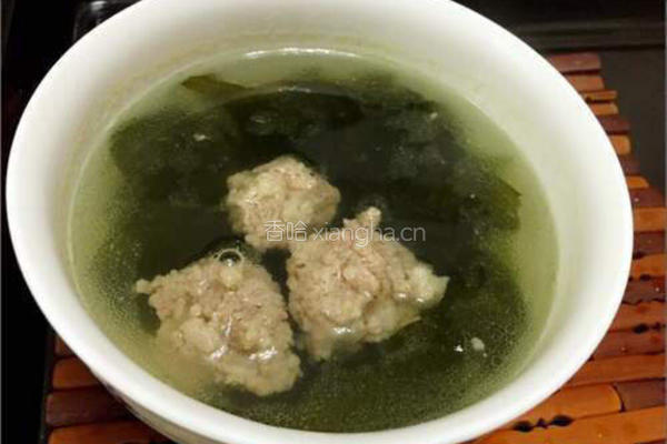 螺旋藻肉丸汤的做法图解8