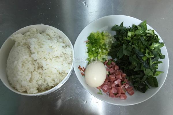 菜炒饭的做法图解1
