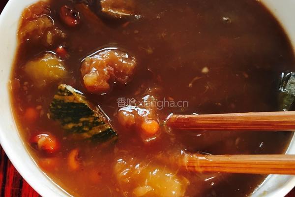 南瓜红豆红枣沫糊