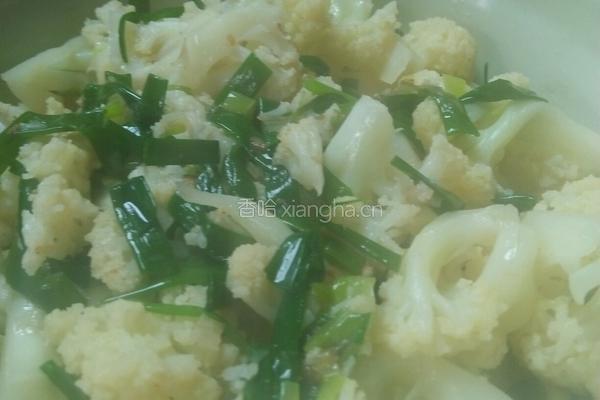 清炒花菜的做法图解4