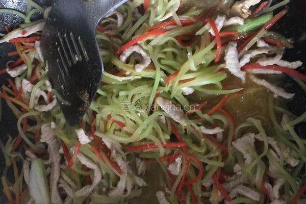 莴笋炒肉丝的做法图解4